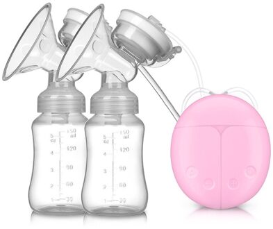Dual Zuig Borstvoeding Borstkolf Elektronische Baby Borstkolf roze