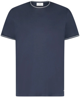 Dubbel gemerceriseerd T-shirt met korte mouwen Born With Appetite , Blue , Heren - 2Xl,Xl,L,M,3Xl