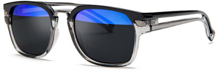 Dubbel-kleur Vierkante Zonnebril Mannen Vrouwen Zonnebril UV400 Shades Eyewear Gafas De Sol 02