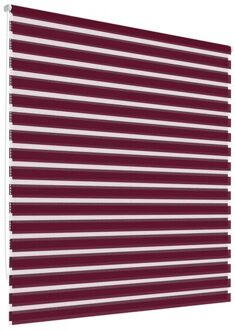 Dubbel rolgordijn bordeaux, 70x230 cm, Klemmfix zonder boren Rood