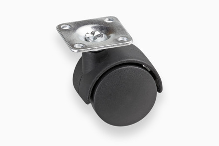 Dubbel Wiel 50Mm Met Plaat W - WU0800110