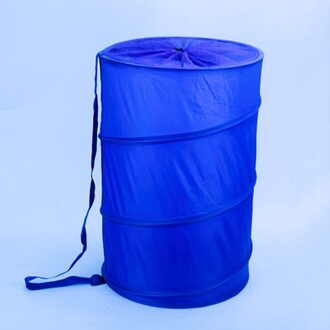 Dubbeldeks Wasmand Vouwen Vuile Kleren Wasmand Opslag Mand Tas Houder Rack Thuis Diversen Organizer blauw