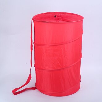Dubbeldeks Wasmand Vouwen Vuile Kleren Wasmand Opslag Mand Tas Houder Rack Thuis Diversen Organizer rood