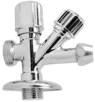 Dubbeldienstkraan - Leoni - Chroom 3/4x1/2x10