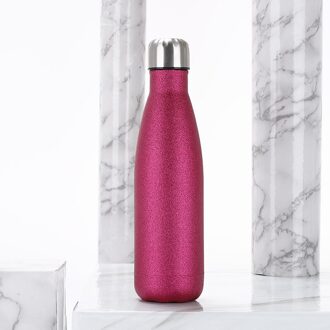 Dubbele 304 Roestvrij Staal Colafles Outdoor Draagbare Sport Water Fles Vacuüm Mok rood