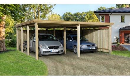 Dubbele Carport 618 Gr.2 576x591cm