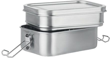Dubbele chan roestvrijstalen lunchbox Bruin - One size