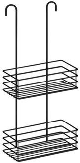 Dubbele Douchemand Hangend Smedbo Zelfklevend 66x25x12 Zwart