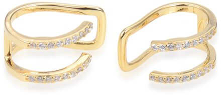 Dubbele earcuff Goud