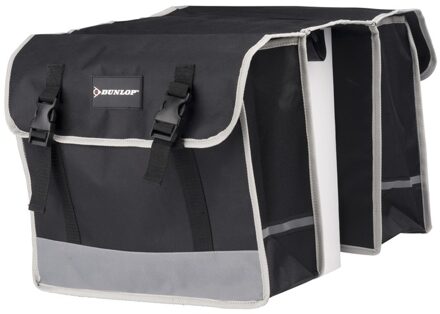 Dubbele fietstas zwart 26 liter - Action products