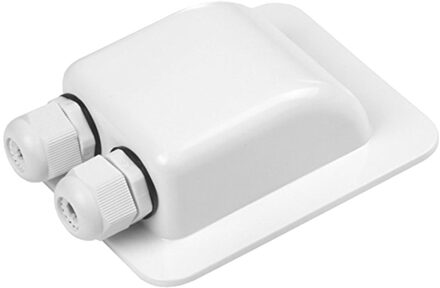 Dubbele Gat Enkel Gat Junction Box Waterdichte Abs Dak Kabelinvoerwartel Voor Zonnepanelen Campers Caravans Boten dubbele holes