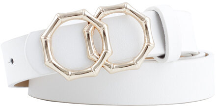 Dubbele Gesp Zwarte Riem Voor Vrouwen Wit Bruin Lederen Dames Jurk Wasit Riem Mode Wilde Meisje Vrouwelijke Riemen Pasek Damski 2.4 Cm