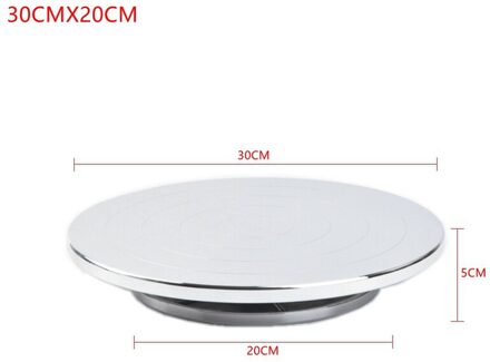 Dubbele Gezicht Gebruik Aluminium Draaitafel Keramische Klei Roterende Aardewerk Wiel 30CMX20CM