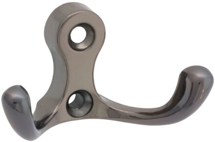 Dubbele Haak Romero Ii Zwart Nikkel