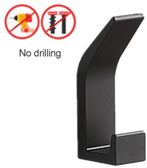 Dubbele Haak Wit Zwart Handdoek Haak Voor Badkamer Kleding Haak Voor Slaapkamer Robe Hook Kapstok Kamer Keuken Opslag Accessoires