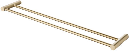 Dubbele Handdoekrek BWS Goldy 60 cm Messing Geborsteld Goud