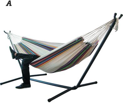 Dubbele Hangmat Opknoping Stoel Grote Opknoping Hangmat Met Stalen Stand Voor Tuin Binnenplaats Binnen/Ourdoor Zonder Plank