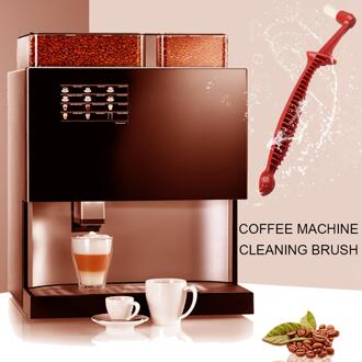 Dubbele Hoofd Anti-Brandwonden Handvat Koffie Machine Borstel Lepel Espresso Koffiezetapparaat Cleaner Brush