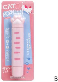 Dubbele Hoofd Correctie Tape Plakband Leren Tape Correctie Briefpapier School Kantoorbenodigdheden Z7X8 roze