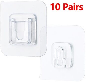 Dubbele Kleefband Muur Haken Waterdicht Oilproof Zelfklevende Haken Herbruikbare Naadloze Opknoping Haak