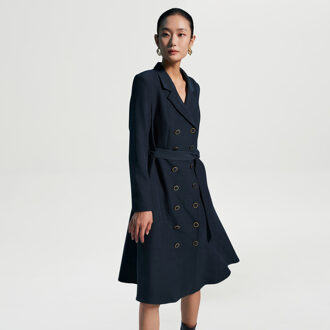 Dubbele knooppleedjas Blauw