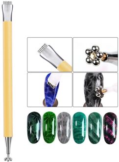 Dubbele Kop 2 Manieren Cat Eye Sterk Effect Magnetische Stok Uv Gel Polish Gradiënt Staaf Manicure Nail Art 3D Tips gereedschap BEDR12-03