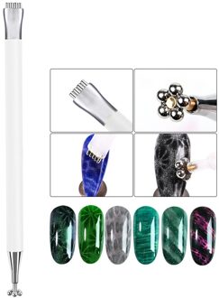 Dubbele Kop 2 Manieren Cat Eye Sterk Effect Magnetische Stok Uv Gel Polish Gradiënt Staaf Manicure Nail Art 3D Tips gereedschap BEDR12-04