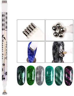 Dubbele Kop 2 Manieren Cat Eye Sterk Effect Magnetische Stok Uv Gel Polish Gradiënt Staaf Manicure Nail Art 3D Tips gereedschap BEDR12-08