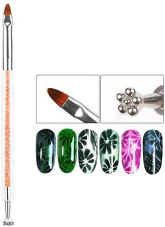 Dubbele Kop 2 Manieren Cat Eye Sterk Effect Magnetische Stok Uv Gel Polish Gradiënt Staaf Manicure Nail Art 3D Tips gereedschap BEST51-06
