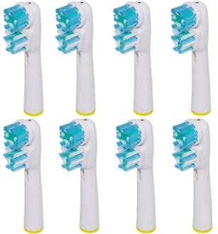 Dubbele Kop Elektrische Tandenborstel Vervangende Borstelkop Voor Sb-417A Elektrische Borstel Zacht Haar Vitaliteit Dubbele Hygiënische Bescherming