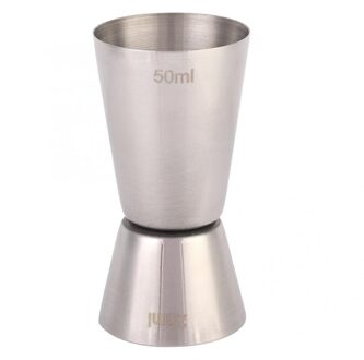 Dubbele kop Rvs Wijn Maatbeker Club Bar Cafes Cocktail Jigger Meten Gereedschap 50