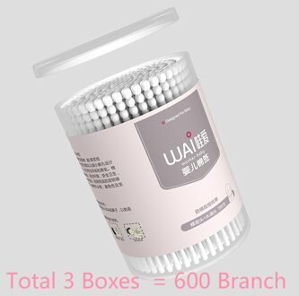 Dubbele Kop Swabs Baby Wattenstaafjes voor Zuigelingen en Jonge Kinderen 600 Tak