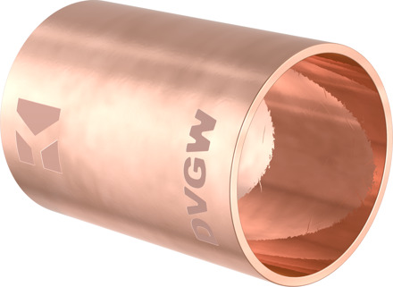 Dubbele koperen sokkel, blank, 15 mm, 2 sockets, (5270) - 989093055