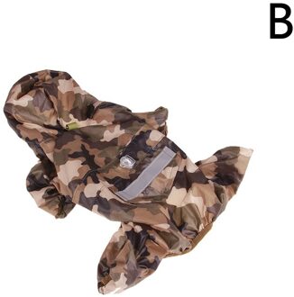 Dubbele Laag Huisdier Regenjas Zomer Hooded Regenjas Outdoor Waterdichte Jassen Kleding Voor Kleine Grote Honden Katten Puppy Kitten camouflage / 2XL