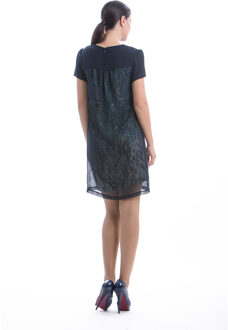 Dubbele laag jurk Navy - EU 36 / UK 8