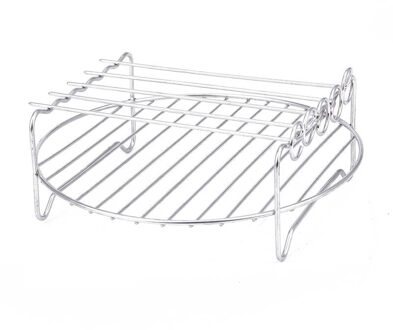 Dubbele Laag Rek Accessoire Met 5 Spiesjes, Voor Airfryers