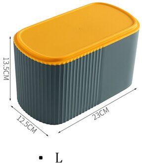 Dubbele Laag Toiletrolhouder Waterdichte Opbergdoos Wandcloset Roll Dispenser Draagbare Toiletpapier Houders Blue2