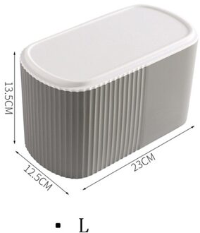 Dubbele Laag Toiletrolhouder Waterdichte Opbergdoos Wandcloset Roll Dispenser Draagbare Toiletpapier Houders Gray2