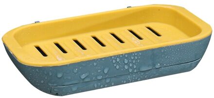 Dubbele Laag Zeep Rack Geen Boren Wall Mounted Zeep Afvoer Houder Zeepbakje Zelfklevende Badkamer Accessoires 01