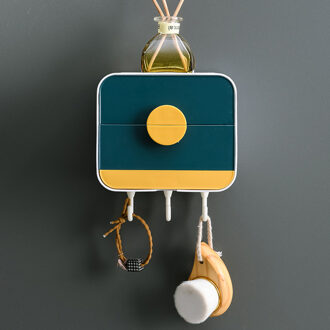 Dubbele Laag Zeepkist Aftappen Planken Opknoping Badkamer Kamer Zeep Douche Zeephouder Schotel Opslag Plaat Lade Zeepkist Sieraden dubbele blauw