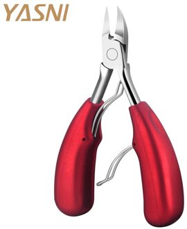 Dubbele Lente Zachte Rubberen Handvat Vingernagel & Teennagel Cuticle Nipper Trimmen Cutter Schaar Tang Nagelknipper Cutter NT57