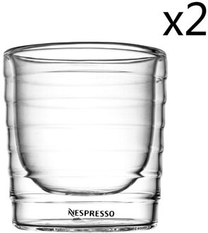 Dubbele Muur Schroevendraaier Draad Nespresso Espresso Shot Glas Anti-Brandwonden Latte Mokka Koffie Head Isolatie Thee Tumbler Thee 2 P