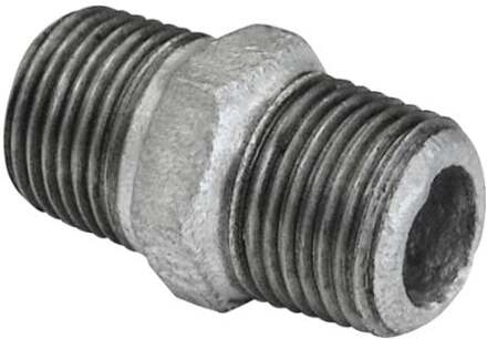 Dubbele nippel van smeedbaar ijzer, verzinkt, 1"ET, (280) - 989783055