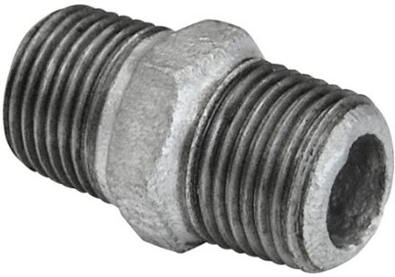 Dubbele nippel van smeedbaar ijzer, verzinkt, 3/4"ET, (280) - 989782055