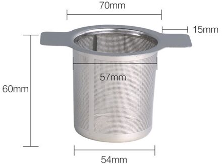 Dubbele Oor Mesh Thee-ei Herbruikbare Theezeefje Rvs Theepot Koffie Loose Tea Leaf Spice Filter Items Apparatuur nee hoes