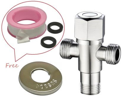 Dubbele Outlet SUS 304 Roestvrij Staal Hoek Kraan Keuken Badkamer Accessoires Boiler Hoek Kleppen