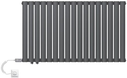 Dubbele paneelradiator met verwarmingselement 600W 600x1020 mm antraciet LuxeBath Zwart