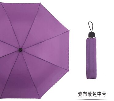 Dubbele Paraplu Met Tien Botten En Acht Botten En Twee Mannen Paraplu Met Zon En Regen paars