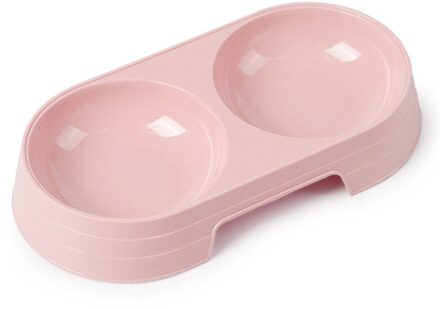 Dubbele Pet Bowls Hond Voedsel Water Feeder Rvs Huisdier Drinken Dish Feeder Kat Puppy Voeden Levert Kleine Hond Accessoires Simple 2