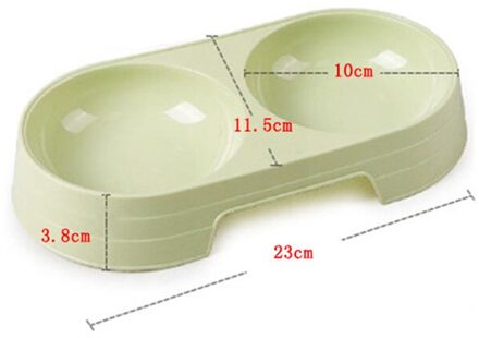 Dubbele Pet Bowls Hond Voedsel Water Feeder Rvs Huisdier Drinken Dish Feeder Kat Puppy Voeden Levert Kleine Hond Accessoires Simple 4